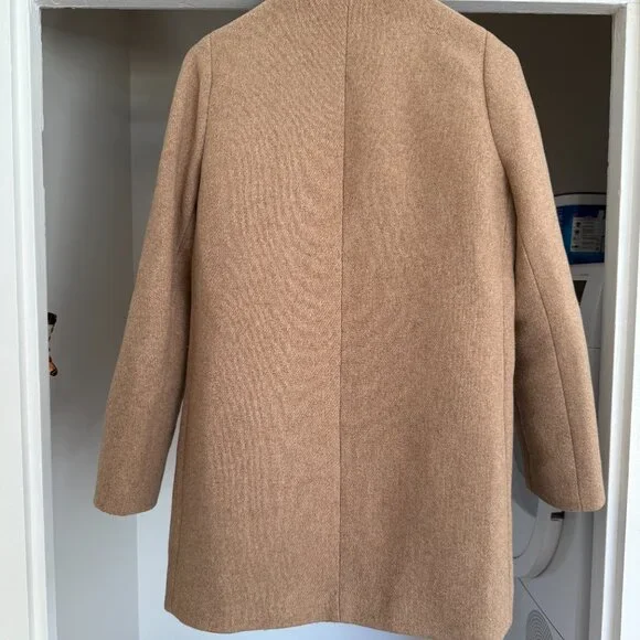 J Crew Tan Wool Coat - Picture 3 of 4